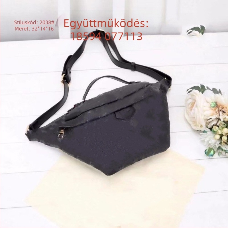 Uniszex derék- és crossbody táska nagy kapacitású, utcai stílus