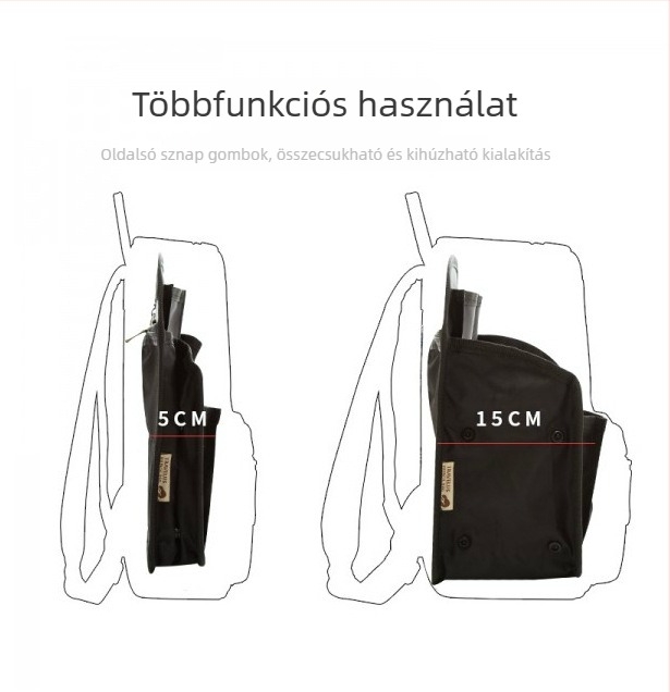 Kaiju kocka alakú tároló táska vastag nylonból utazáshoz és kozmetikai tároláshoz