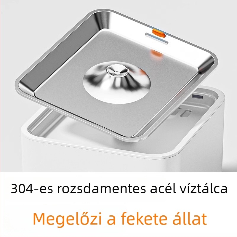 Intelligens ivóvízrendszer háziállatok számára pumpával, állandó hőmérsékletű fűtés, automata itatópohár macskáknak és kutyáknak, szűrő, vezeték nélküli