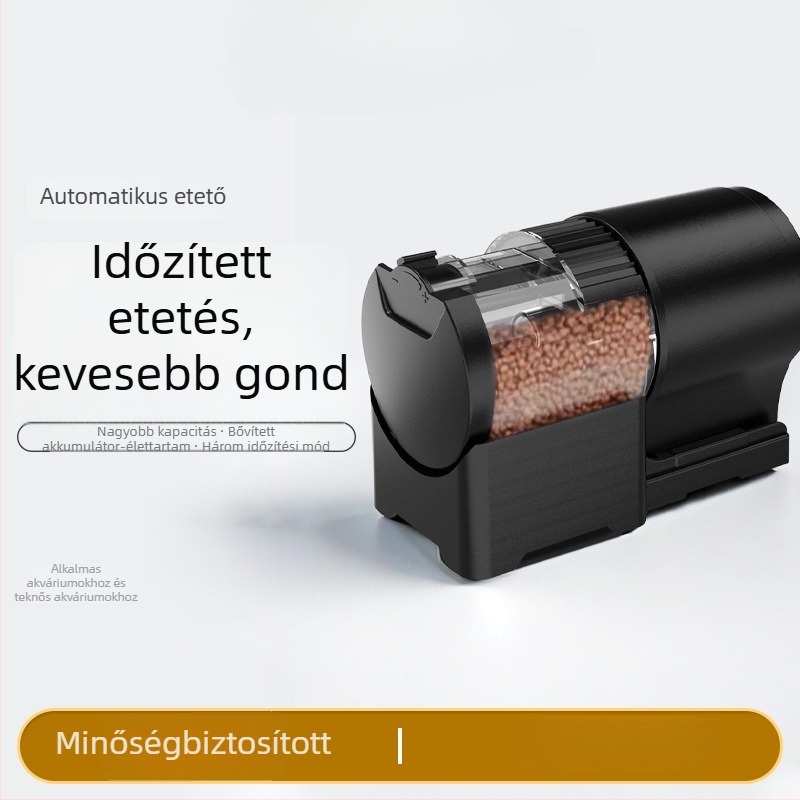 Automata akváriumi etető időzítővel dekoratív halak és teknősök számára (időzített, alkalmazás nélkül, nem levehető)