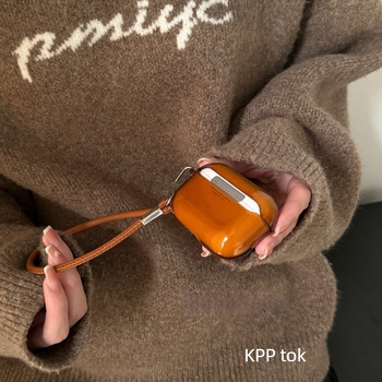 Prémium barna védőtok AirPods 2/3/4 és AirPods Pro számára
