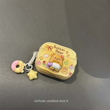 Butter Bear védőtok AirPods 4. genhez és AirPods Pro 2. genhez