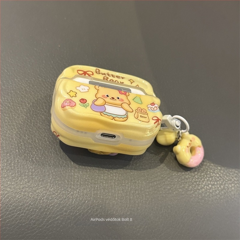 Butter Bear védőtok AirPods 4. genhez és AirPods Pro 2. genhez