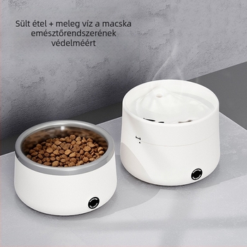 Melegített víz adagoló állatok számára, állandó hőmérséklet, csendes áramlás – macska és kutya számára (645 g)