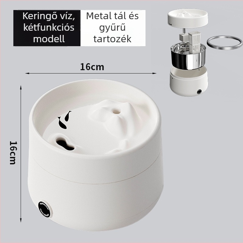 Melegített víz adagoló állatok számára, állandó hőmérséklet, csendes áramlás – macska és kutya számára (645 g)