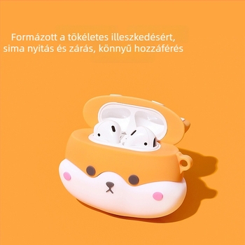 Ultron szilikontok Shiba Inu mintájú AirPods Pro 3hoz (1/2/4. generáció) – védőtok
