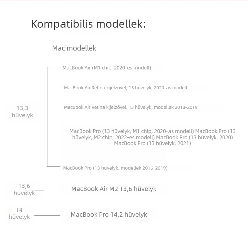 Kapok bay belső tok MacBook Pro és MacBook Air számára, műbőr, liner bag