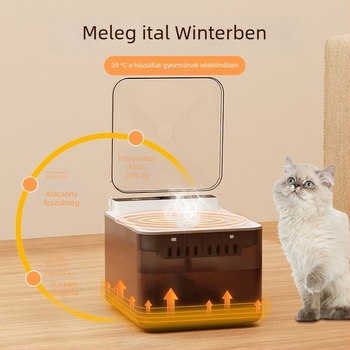Háziállatvíz-dózátor macskáknak és kutyáknak, intelligens automata víz tisztítás és szennyeződés elkülönítés, levehető, márka Stare at the fish, alkalmazás nélkül