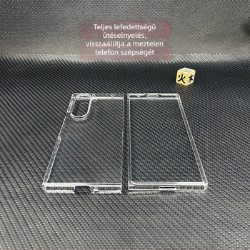 Átlátszó kemény tok Samsung Z Fold7/Z Fold6 készülékekhez, ütésálló védelemmel
