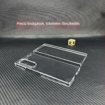 Átlátszó kemény tok Samsung Z Fold7/Z Fold6 készülékekhez, ütésálló védelemmel