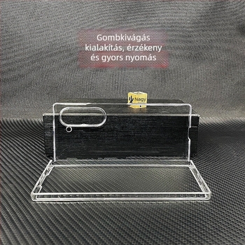 Átlátszó kemény tok Samsung Z Fold7/Z Fold6 készülékekhez, ütésálló védelemmel