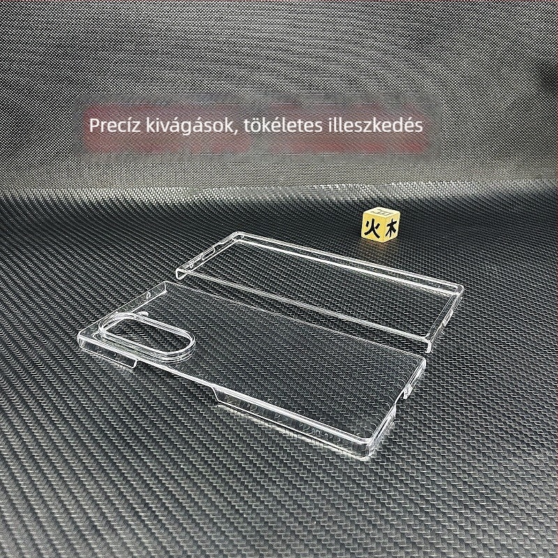 Átlátszó kemény tok Samsung Z Fold7/Z Fold6 készülékekhez, ütésálló védelemmel