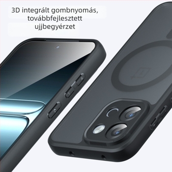 OnePlus 13T/13 tok mágneses rögzítéssel, matt felület, ütésálló légzsák védelem