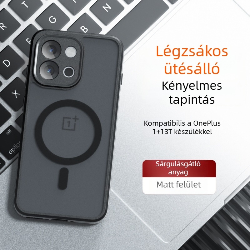 OnePlus 13T/13 tok mágneses rögzítéssel, matt felület, ütésálló légzsák védelem