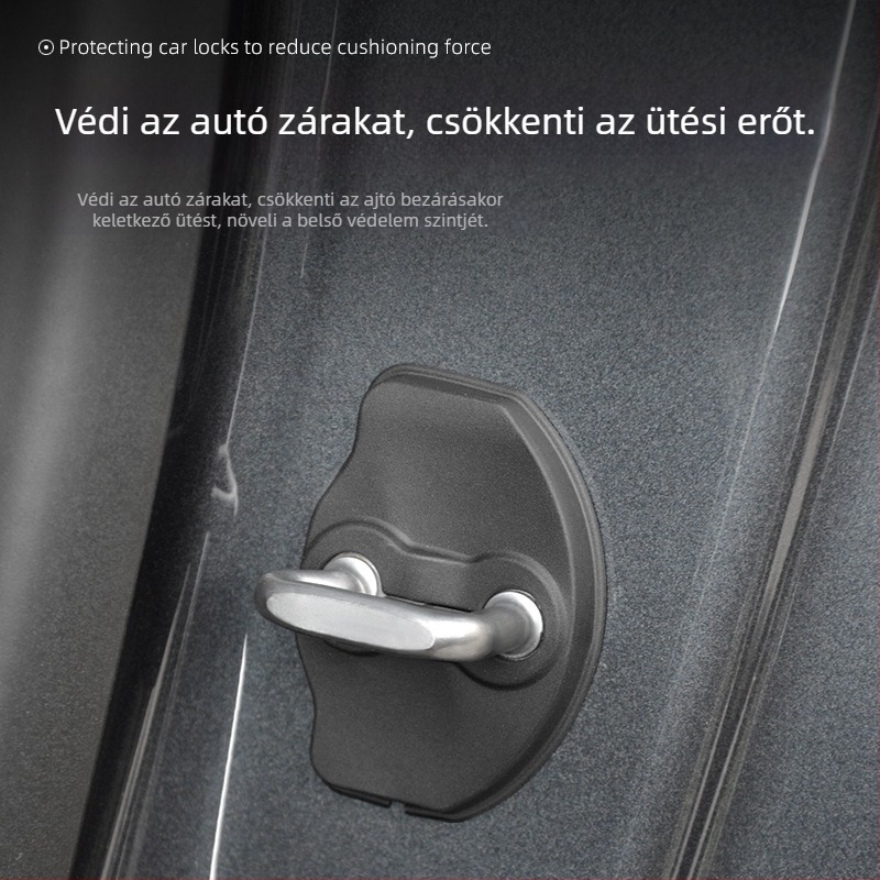 Ajtózárvédő sapka Model 3/Y-hoz, TPE anyag, XT007, nyomtatott logó