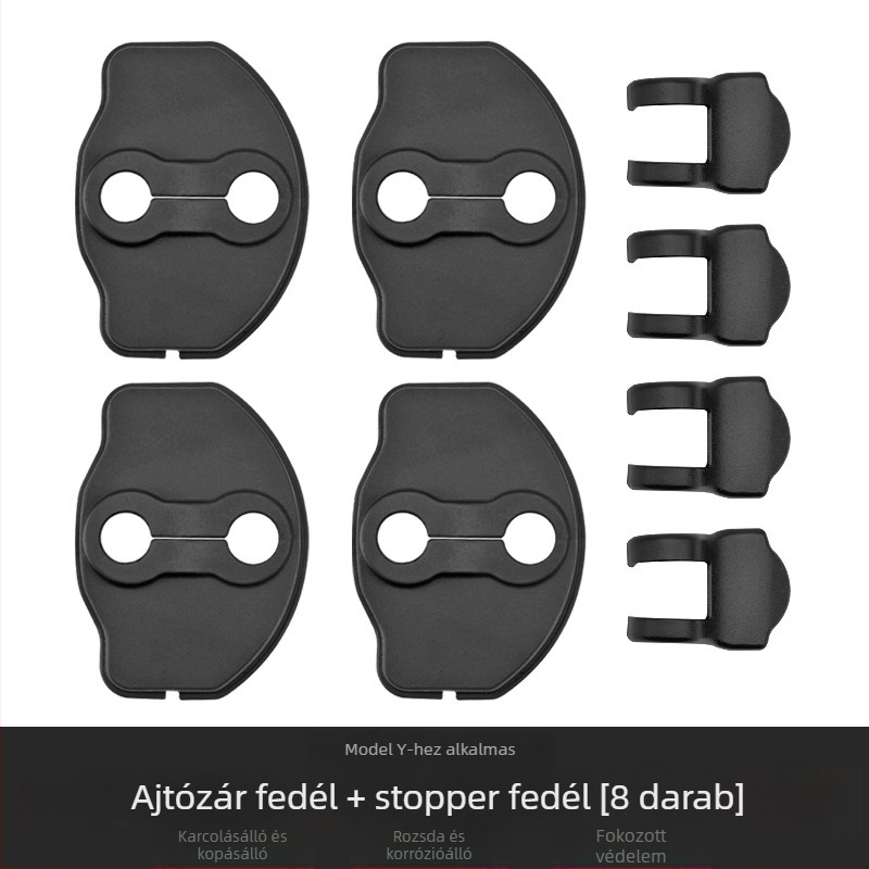 Ajtózárvédő sapka Model 3/Y-hoz, TPE anyag, XT007, nyomtatott logó