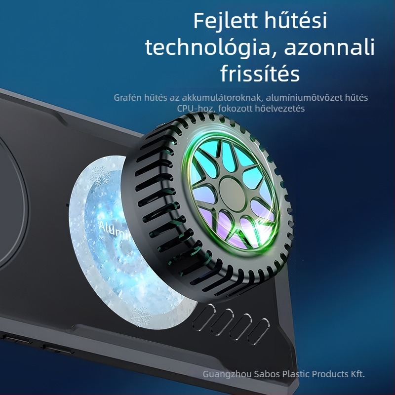 Grafén telefon tok mágneses autó tartóval – hőelvezetés, kopásállóság, esés elleni védelem, OPPO GT5 Pro-hoz