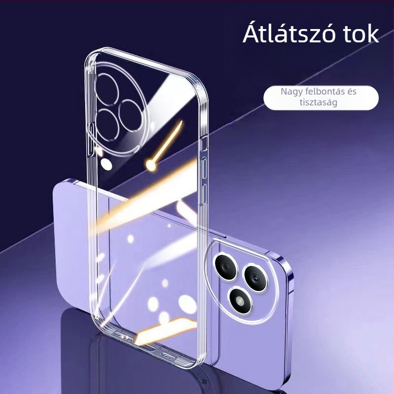 Átlátszó TPU tok Honor X50i+, X40 GT, X30 Max, X20 SE és X60 számára