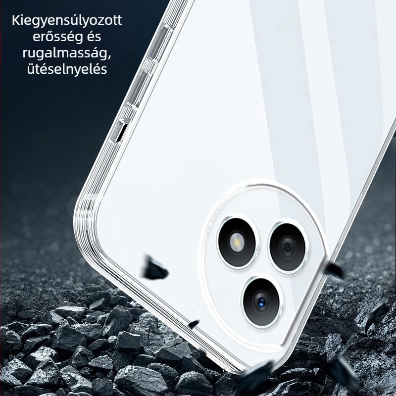 Átlátszó TPU tok Honor X50i+, X40 GT, X30 Max, X20 SE és X60 számára