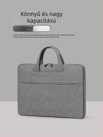 PU béléses laptop táska, védőtaska 15 hüvelykes notebookhoz (MacBook, Huawei, Asus)