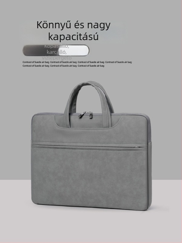 PU béléses laptop táska, védőtaska 15 hüvelykes notebookhoz (MacBook, Huawei, Asus)