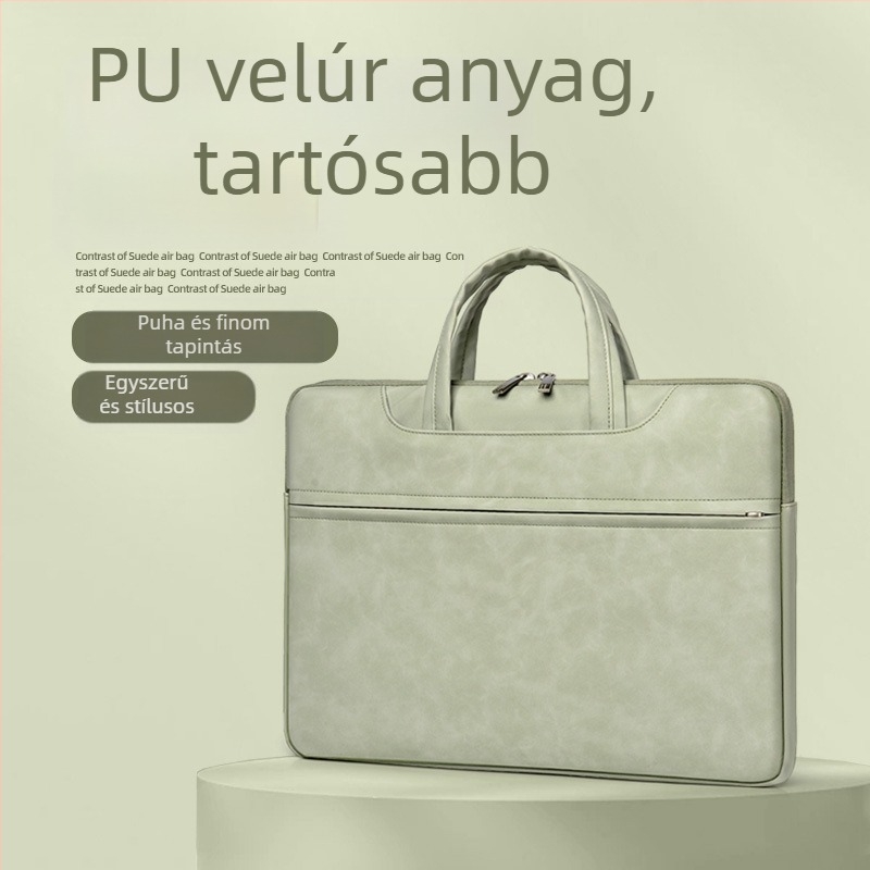PU béléses laptop táska, védőtaska 15 hüvelykes notebookhoz (MacBook, Huawei, Asus)
