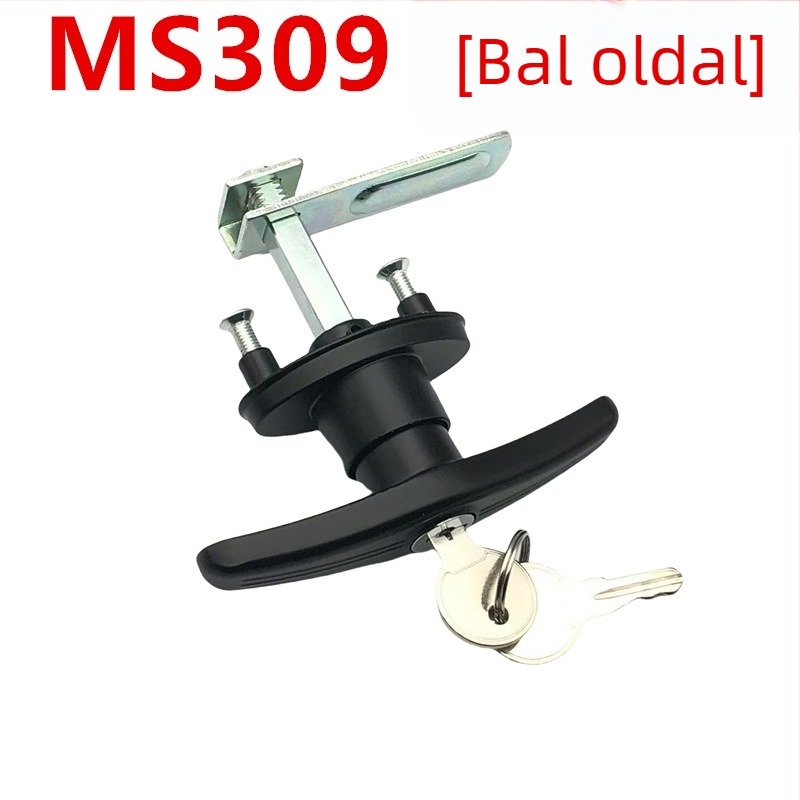 MS309 fogantyús zár szekrény és garázs ajtókhoz – cink ötvözet, modern minimalista stílus, modell MS309