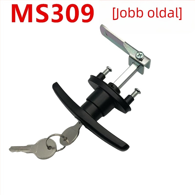 MS309 fogantyús zár szekrény és garázs ajtókhoz – cink ötvözet, modern minimalista stílus, modell MS309