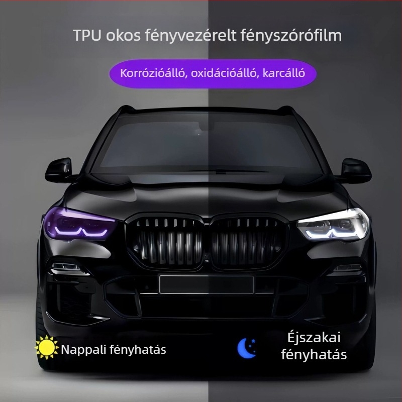 TPU védőfólia LED fényszórókhoz – kompatibilis minden modellhez