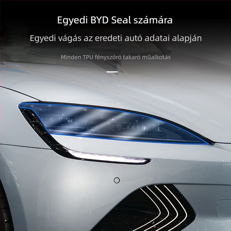 BYD Seal fényszóróvédő film – TPU, karcolás elleni védelem, testreszabható