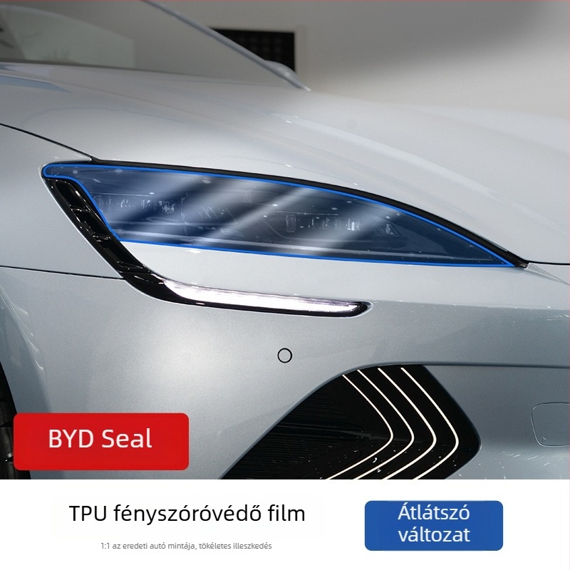BYD Seal fényszóróvédő film – TPU, karcolás elleni védelem, testreszabható