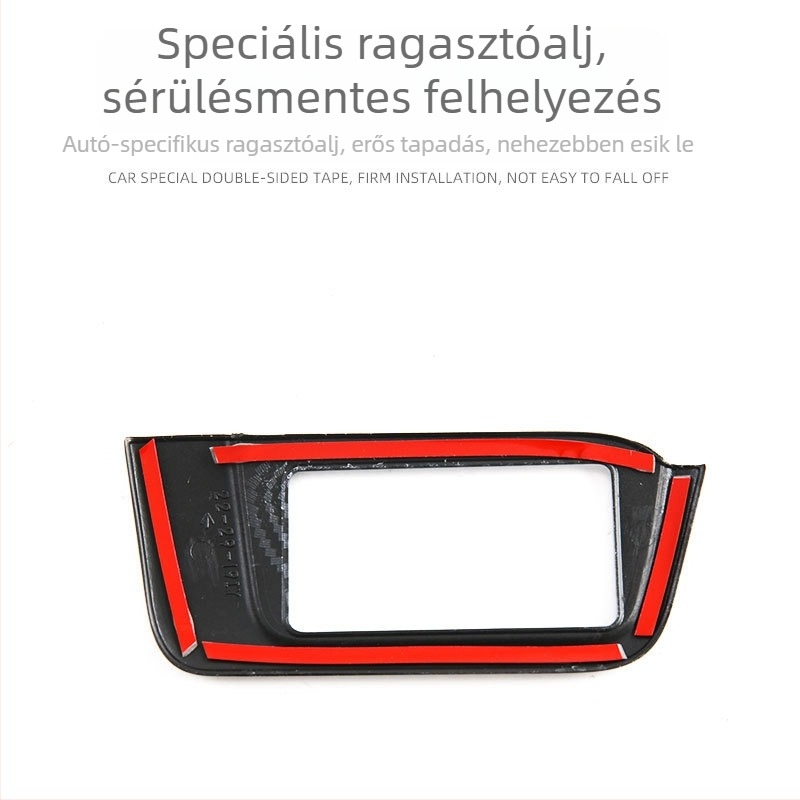 Honda CR-V fényszóró-állítás dekoratív keret és védő gombpanel matricája — Anyag: ABS; Kompatibilis: Honda CR-V; Nincs logó; Nincs licencelt magánmárka