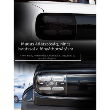 Tu Hade TPU fényszóró védőfilm – PET anyag, magas és alacsony hőmérséklet-ellenállás, univerzális illeszkedés, modell TLM073