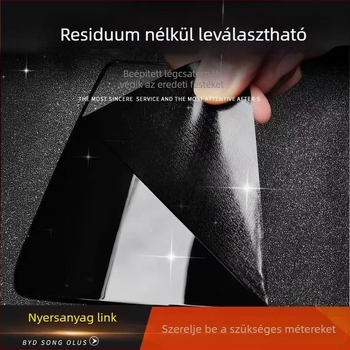 Autóvinyl matt felülettel — PVC anyag, 2 éves garancia, éjszakai tükröződés csökkentése a biztonságosabb vezetésért, a fényezés védelme a homok és az időjárás ellen