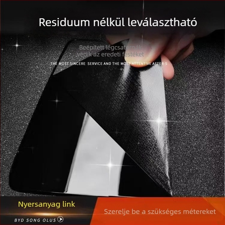 Autóvinyl matt felülettel — PVC anyag, 2 éves garancia, éjszakai tükröződés csökkentése a biztonságosabb vezetésért, a fényezés védelme a homok és az időjárás ellen