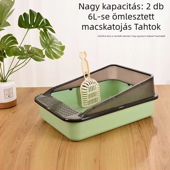 Le Teng macskaalomtál anti-splash dizájnnal; macskáknak; Anyag: Egyéb anyagok