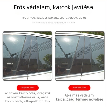 TPU védőfilm a Changan Uni-K középső oszlopához és fényszóróihoz, átlátszó, hőmérséklet-ellenálló, univerzális illeszkedés