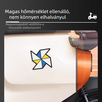Reflektív autó-karosszéria matrica — karcolódás elleni védelem, öntapadós felhelyezés éjszakai biztonságért