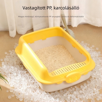 Taotaopets PiPi Tao macska almotál, félig zárt, négyzet alakú, PP anyag