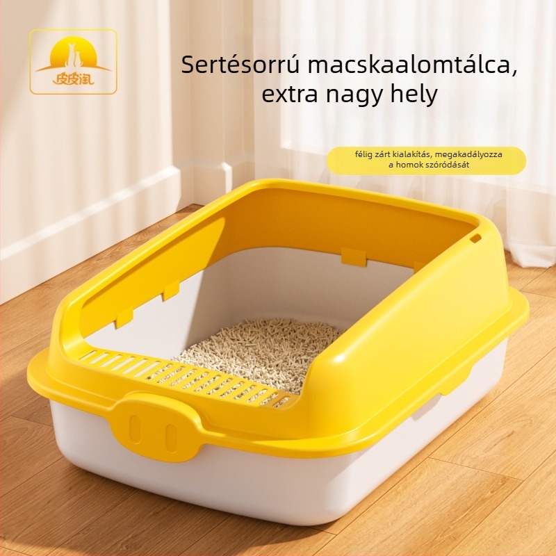 Taotaopets PiPi Tao macska almotál, félig zárt, négyzet alakú, PP anyag
