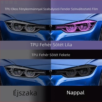 Autó lámpa matricája, ragasztásos telepítés, anyag: Egyéb