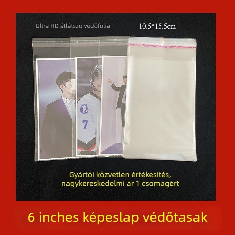 OPP zárással ellátott kettős rétegű fotóvédő tasakok, 3 cm zárási hossz, Gongcai márka, származás: Jinhau, Zhejiang, Kína