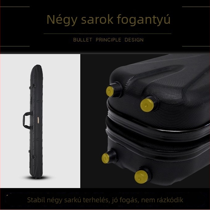 Kaisen ABS horgászbot táska – hordozható, lövedék alakú dizájn, vízálló, a botok felhelyezésére és szállítására