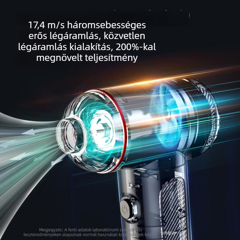 Ariel vezeték nélküli autós porszívó integrált porfúvóval és szívóval, hordozható kézi kivitel, vezeték nélküli, 5V, 110W, 6000 Pa