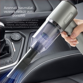 Akkumulátoros autós porszívó, hordozható, kézi, 60W, 11000 Pa, újratölthető