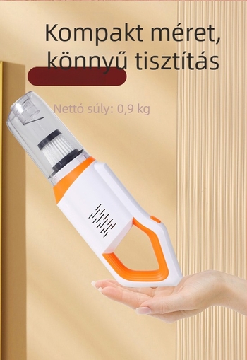 Vezeték nélküli kézi porszívó, hordozható, 120W, szívás >5000 Pa, beépített akkumulátor 1000–1600 mAh, üzemidő 0–1 h, 2-az-1 kefefej