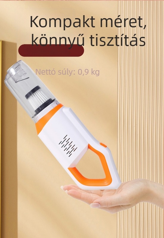 Vezeték nélküli kézi porszívó, hordozható, 120W, szívás >5000 Pa, beépített akkumulátor 1000–1600 mAh, üzemidő 0–1 h, 2-az-1 kefefej