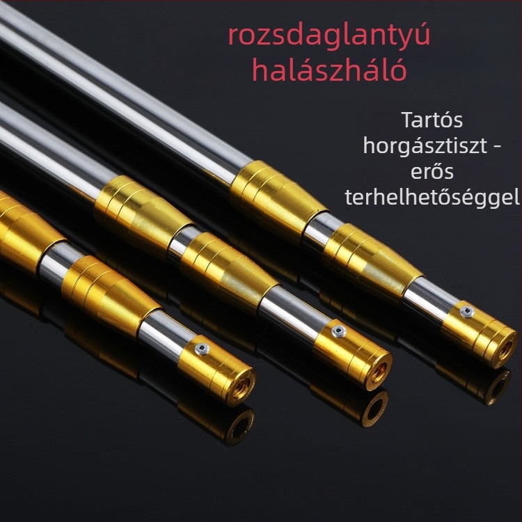 Dabei Fishing Gear Rozsdamentes acél teleszkópos hálónyél