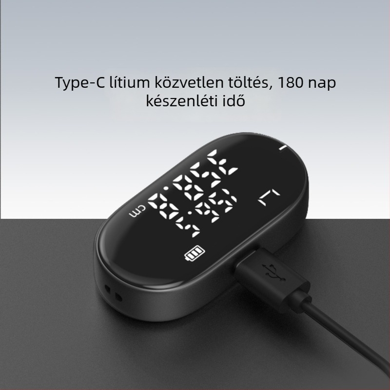 Duke Q2 rugalmas elektronikus vonalzó felületi mérésre, több üzemmóddal, Type-C töltés, nagy pontosságú, hordozható