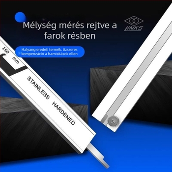 Digitális tolómérő, rozsdamentes acél, ipari kivitel, nagy pontosság, nagy kijelző